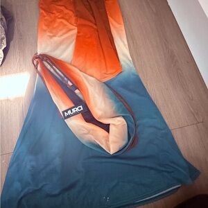 Women's Gradient Skirt - Orange and Blue